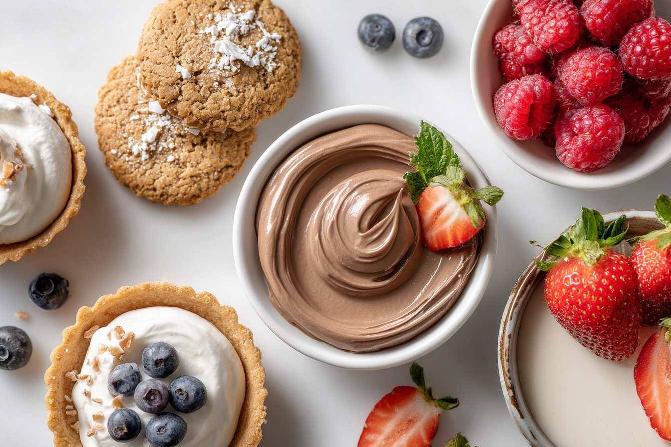 Assorted vegan dessert recipes