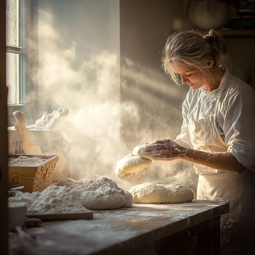 Gluten Free Bread: How to Enjoy Every Slice Without Missing a Thing 8 Baker experimenting with gluten free bread dough
