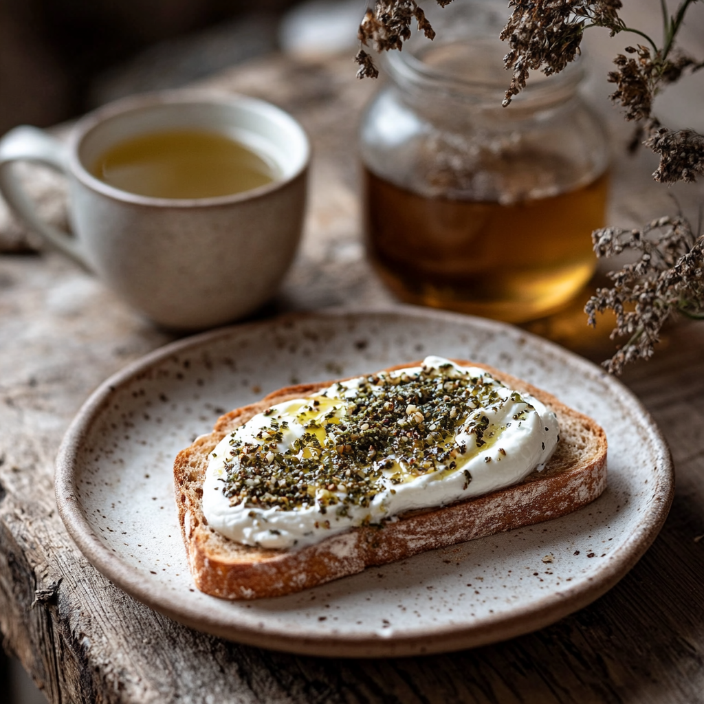 Gluten Free Bread: How to Enjoy Every Slice Without Missing a Thing 10 Gluten free bread with labneh and za’atar