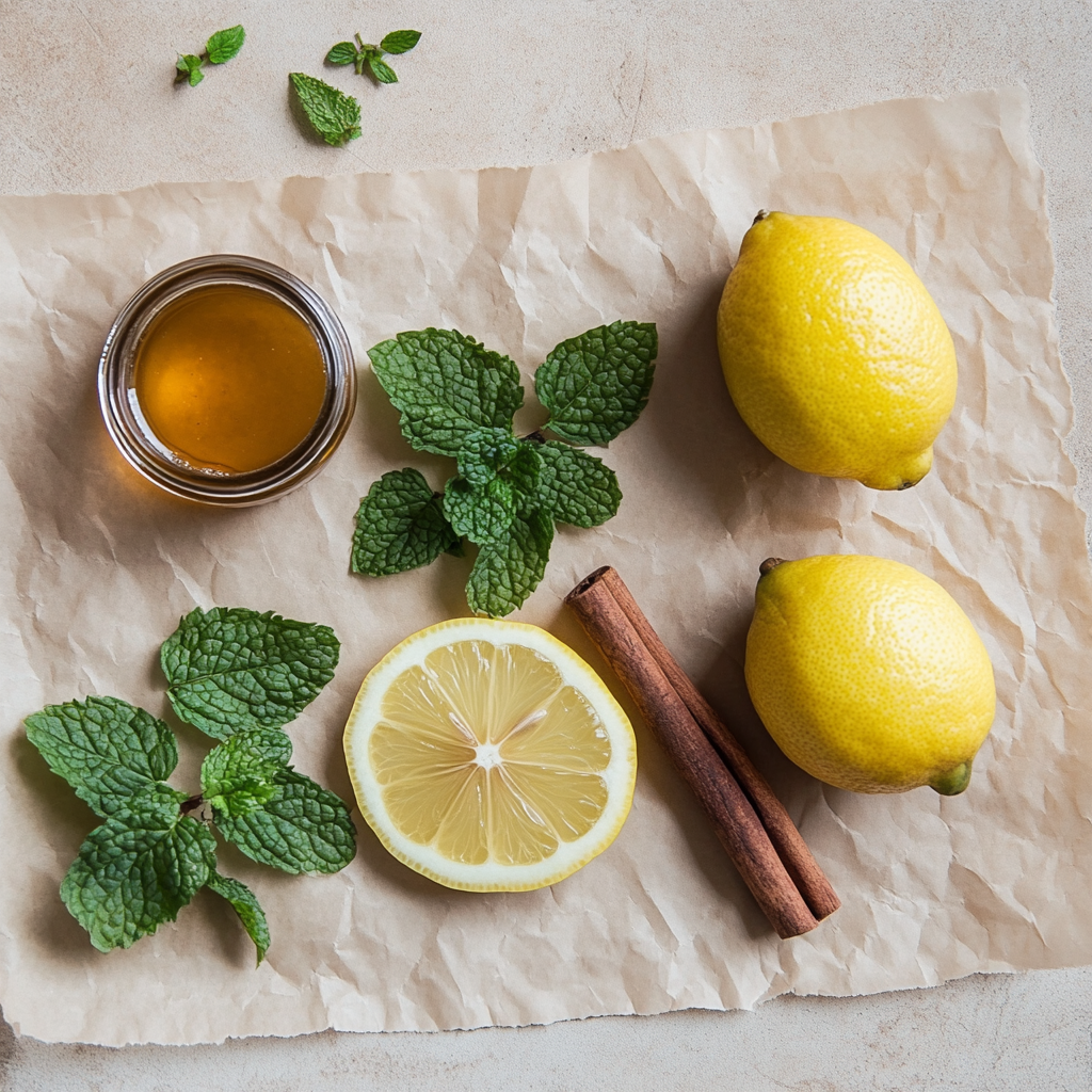 Lemon Balm Recipe You’ll Love: A Refreshing, Healing Drink for Every Season 13 mahbots Flat lay of lemon balm recipe ingredients lemon balm a9d4a63a 205b 455c 8651 5c46a9d9dd8f 1