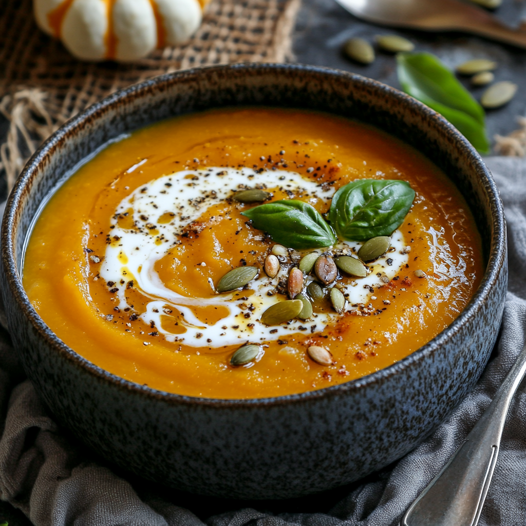 Squash Butternut Seeds: Smart Ways to Eat, Plant & Enjoy This Seasonal Superfood 11 squash soup topped with roasted squash butternut seeds