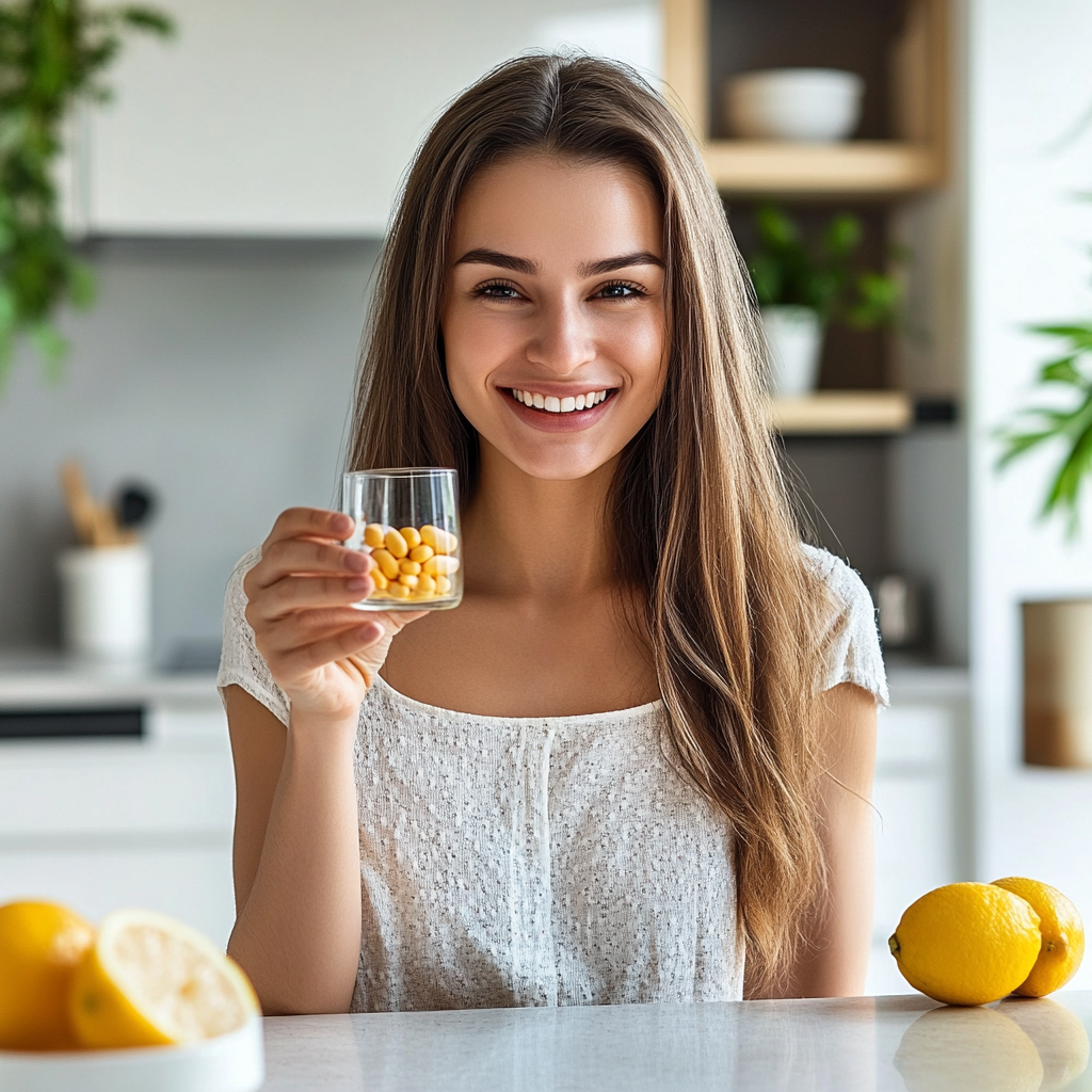 Mitolyn Weight Loss: Does It Really Work for Fat Burn? 8 woman taking mitolyn supplement with water