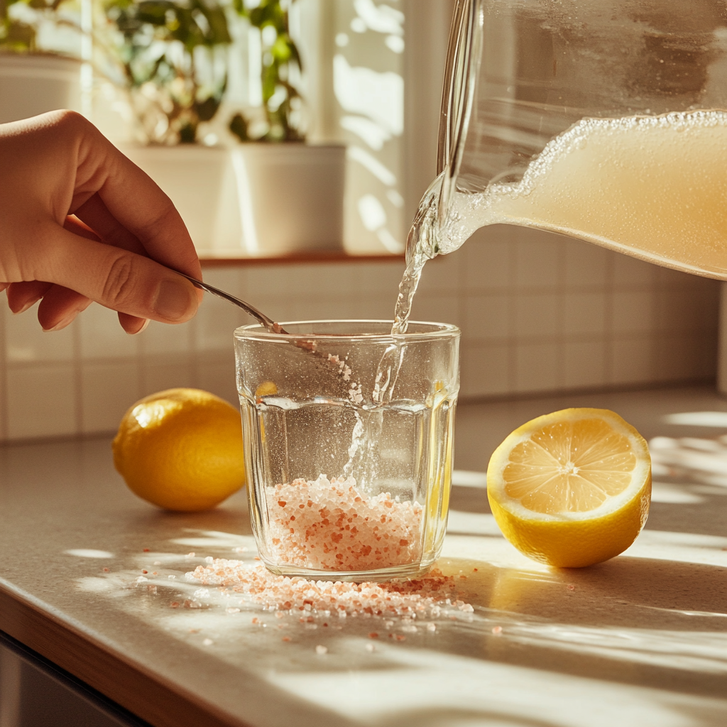 Pink Salt Trick Ingredients – The Simple Mix That’s Turning Heads 8 Preparing pink salt trick drink step-by-step