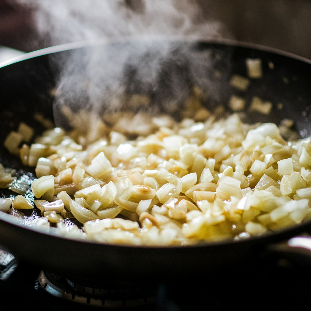 Gluten Free Rice Pilaf Recipe That Tastes Like Home 13 sautéing garlic and onions for gluten free rice pilaf