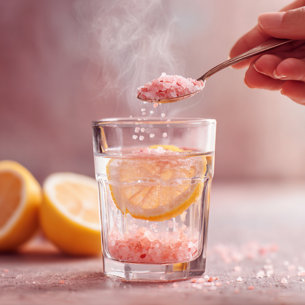 Himalayan Pink Salt Weight Loss Recipe: My Secret Ritual That Changed Everything 9 Mixing Himalayan pink salt into lemon water
