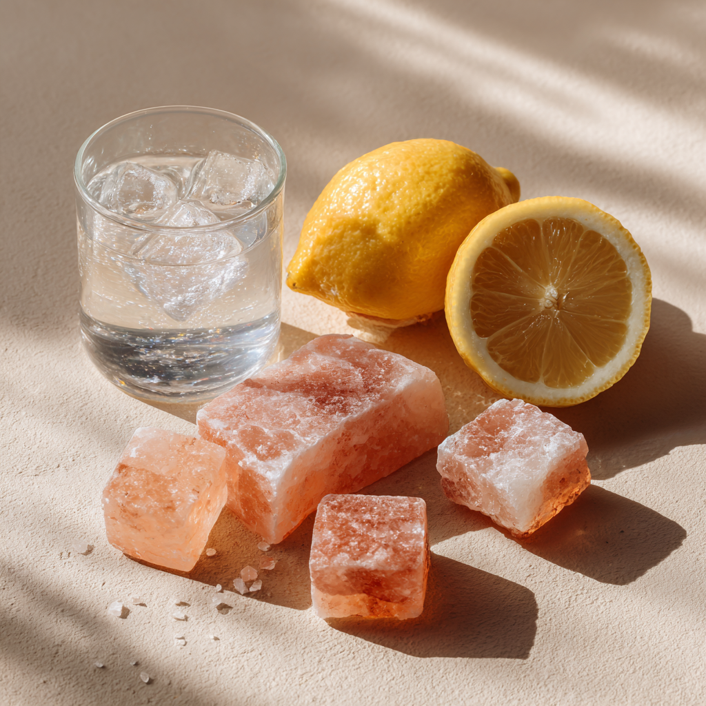 Japanese Pink Salt and Ice Recipe That’s Stirring Up Wellness Buzz 8 Ingredients for japanese pink salt and ice recipe