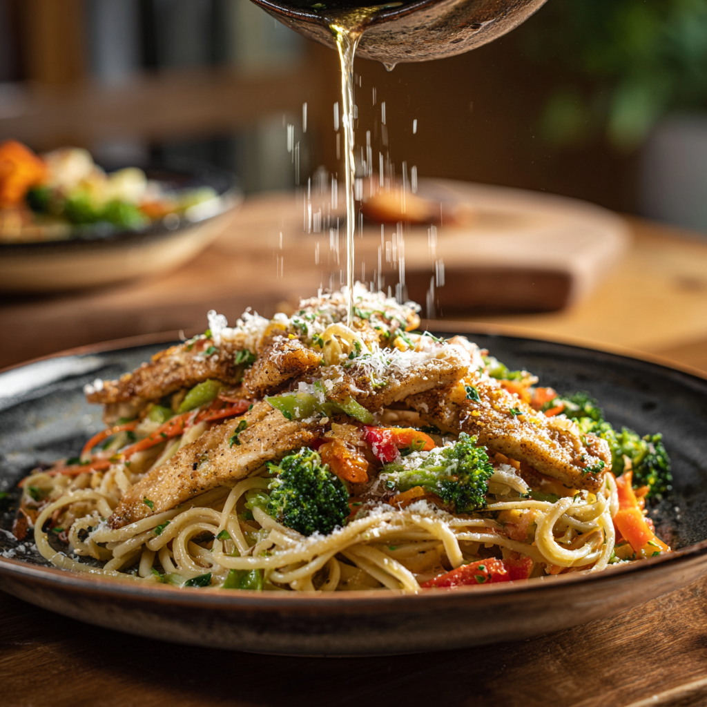 Gluten Free Noodles: The Tasty, Comforting Bowl You’ll Love 4 Serving gluten free noodles with vegetables and parmesan