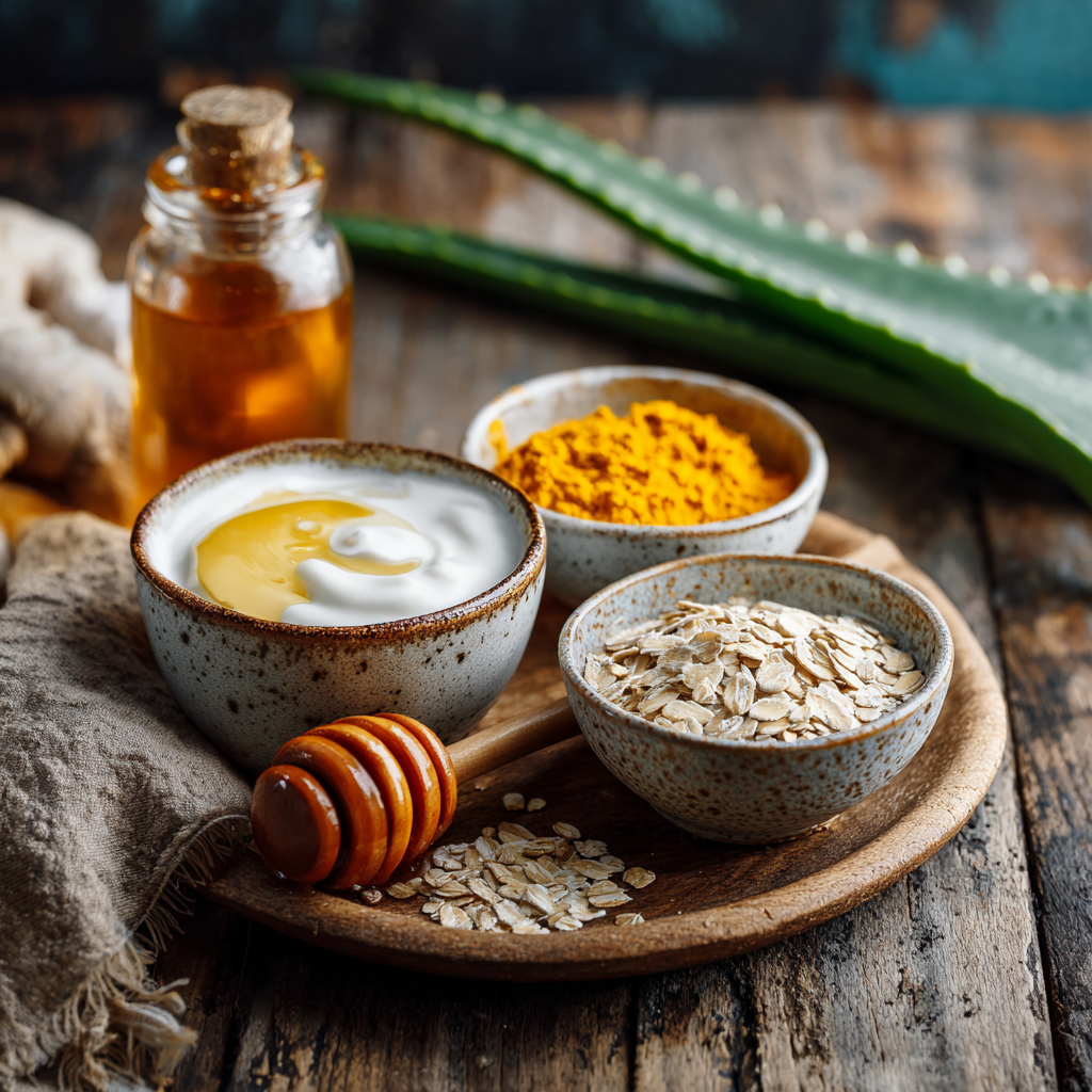 Skincare Recipes That Actually Work: Easy DIY Formulas for Radiant Skin 3 Natural skincare recipe ingredients in bowls
