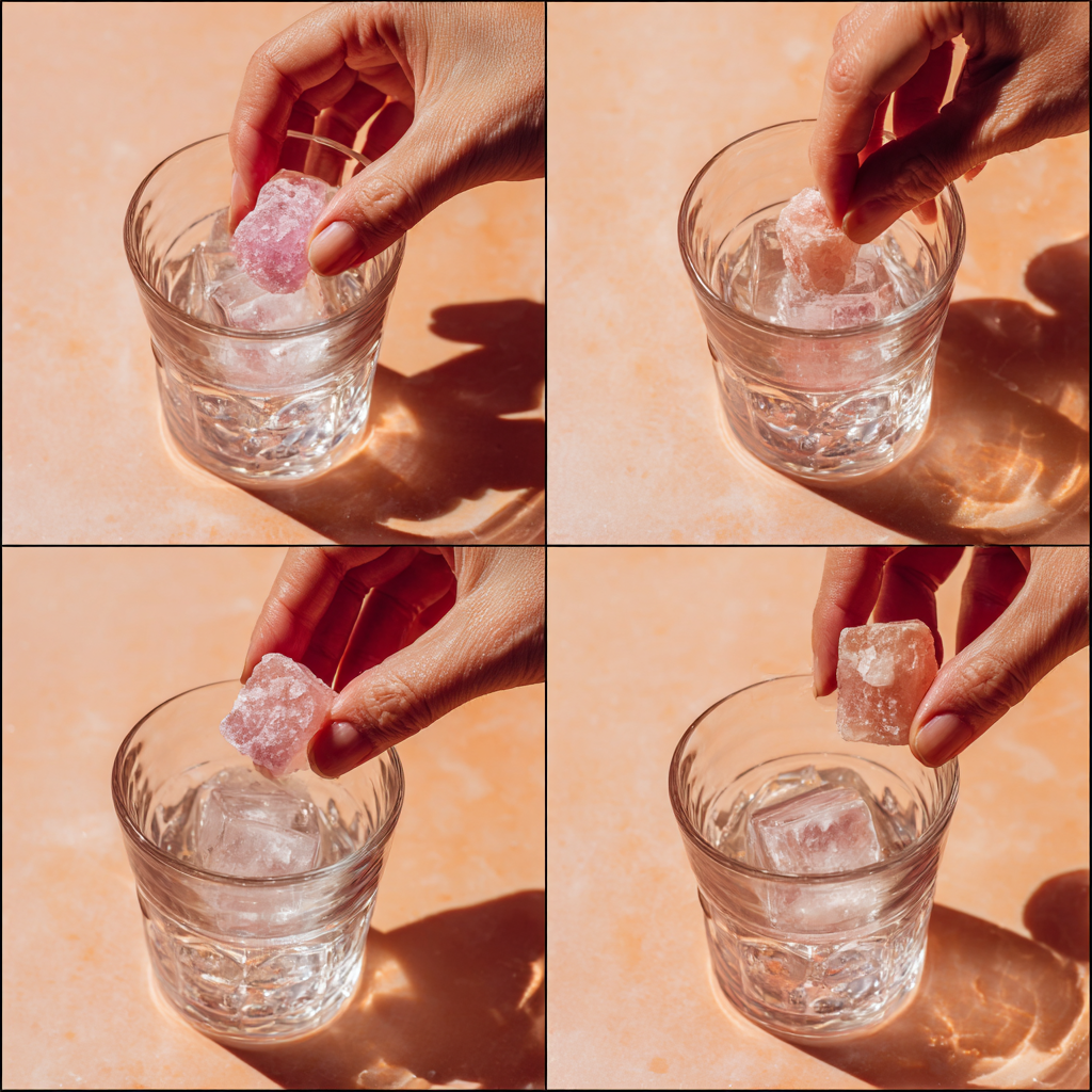 Japanese Pink Salt and Ice Recipe That’s Stirring Up Wellness Buzz 9 First step of japanese pink salt and ice recipe