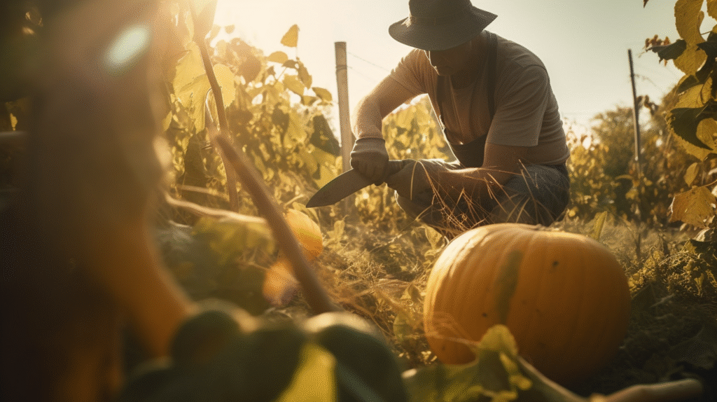 Butternut Squash Seeds Planting: The Complete Growing Guide 5 Harvesting ripe butternut squash from the garden