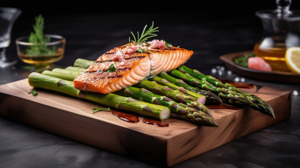 Pink Himalayan Salt Cooking Slab: The Ultimate Guide for Flavorful Cooking 9 Serving food on Himalayan salt cooking slab