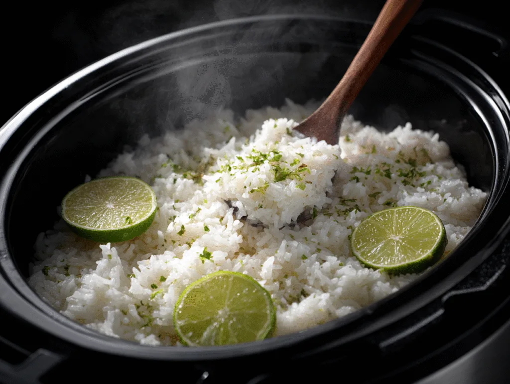 Cilantro Lime Rice in Rice Cooker: Easy Flavor-Packed Side Dish 9 Preparing cilantro lime rice in rice cooker